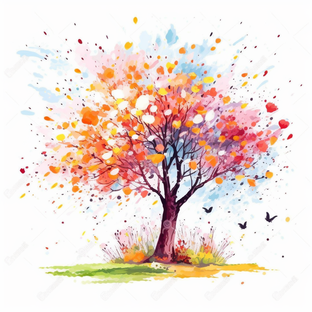 Mid-Travel Spring Clipart Collection in 2:3 Ratio