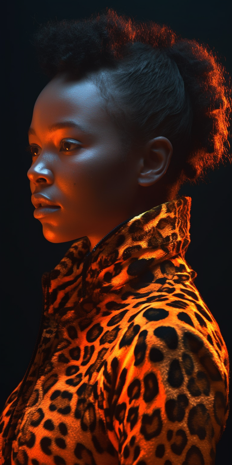 Neon Orange Leopard Print in African Slow Fashion Journey