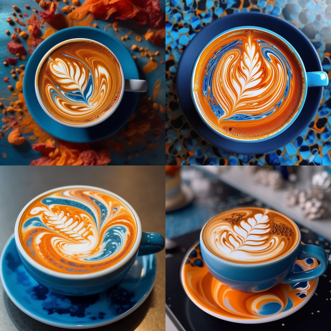Midday Espresso: A Close-Up on Latte Art and Café Vibes