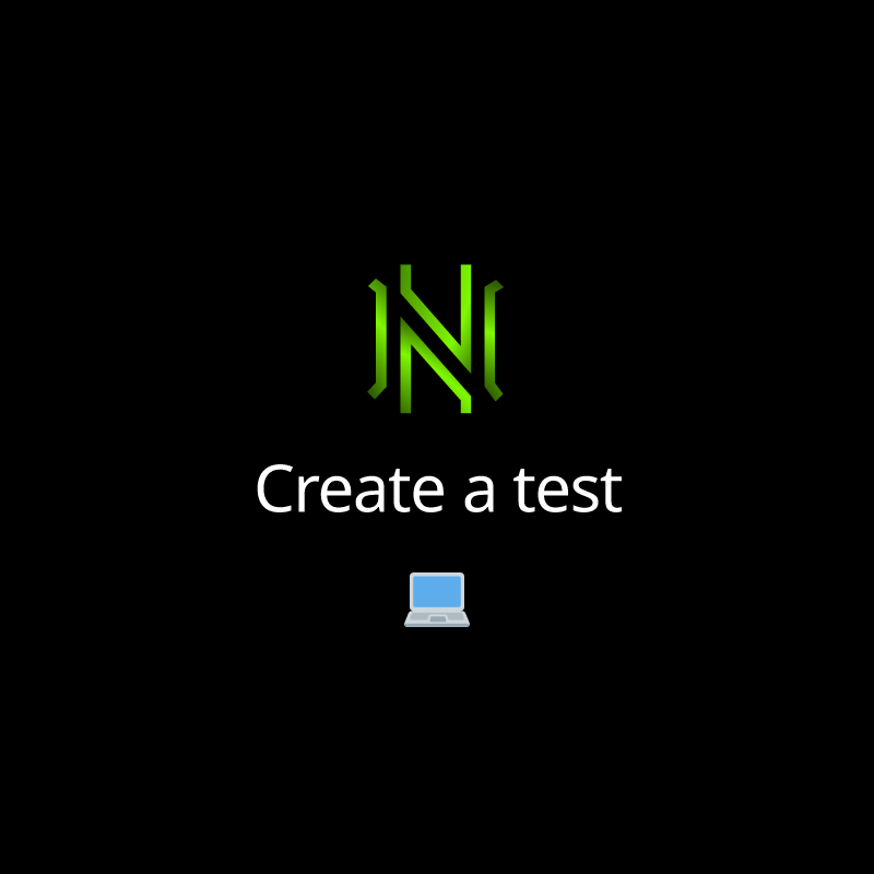 Create a test