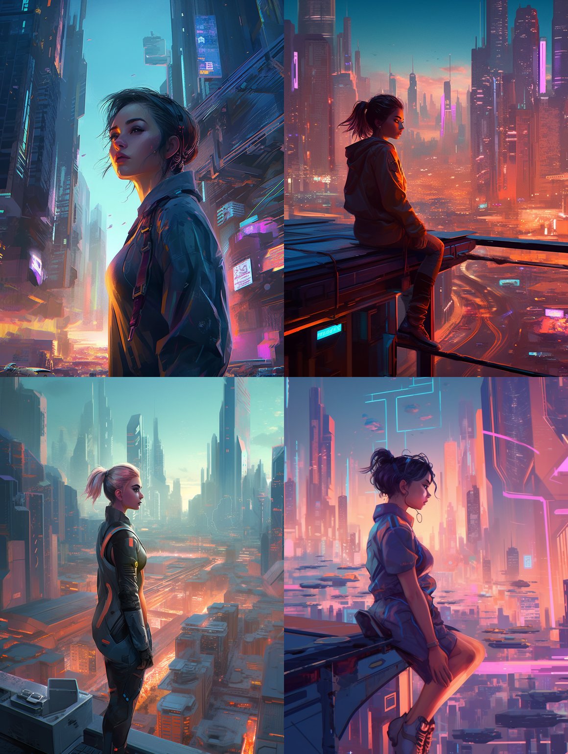 Neon Overdrive: Cyberpunk Metropolis Exploration