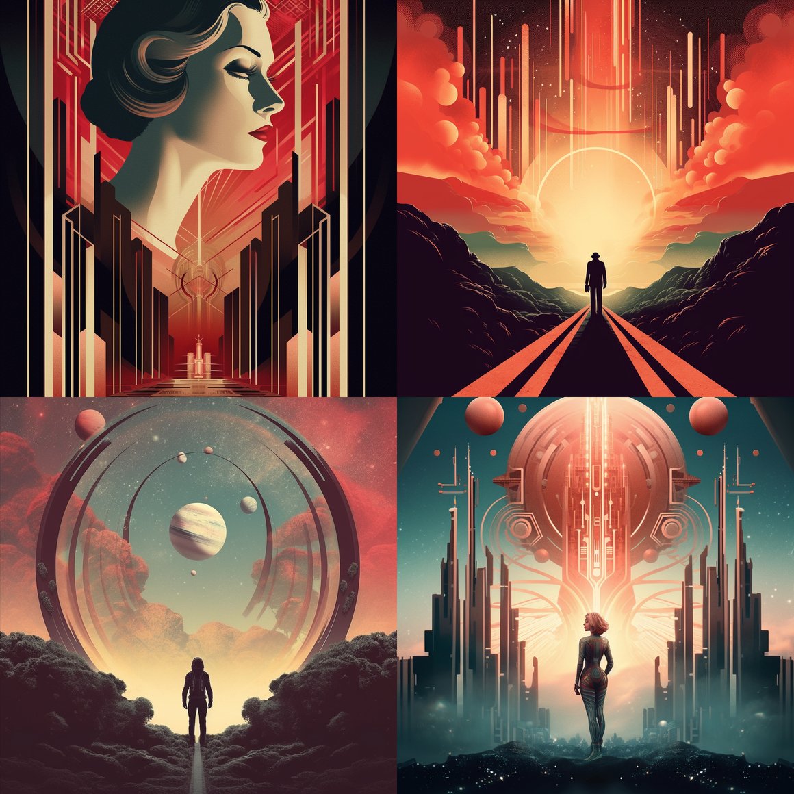 Art Deco Poster Design Midway Progress Check