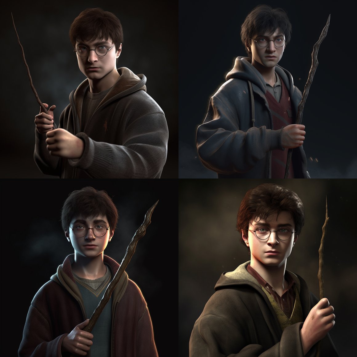 Harry Potter's Mid-Journey Magick: HD 3D Image - Version 5