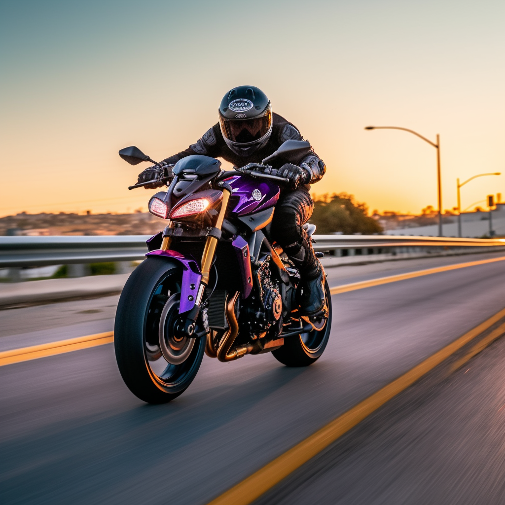 A Stunt Racer's Mid-Journey Break in Vivid 8K Detail