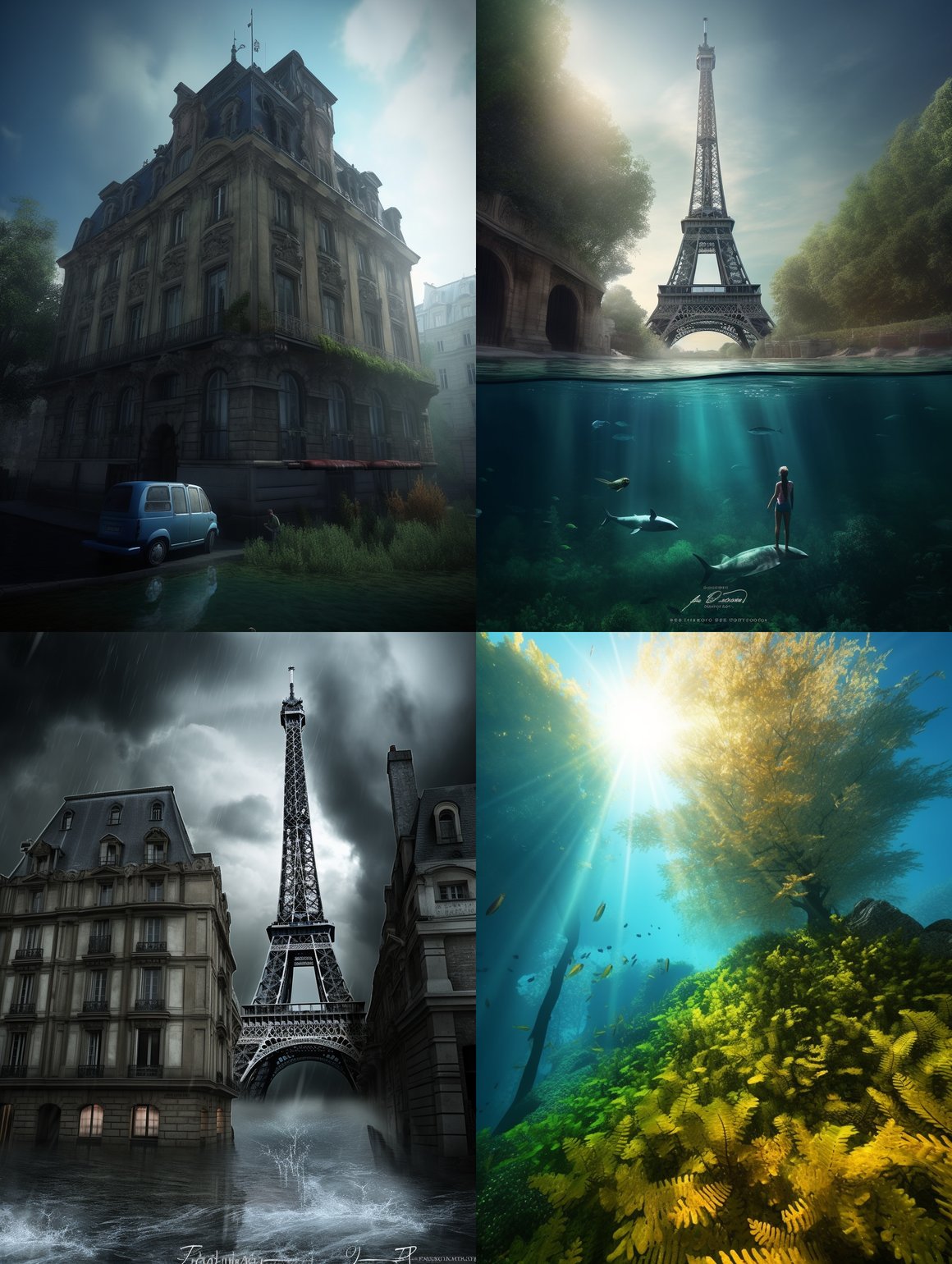 Submerged Paris: A Dramatic Climate Shift Journey