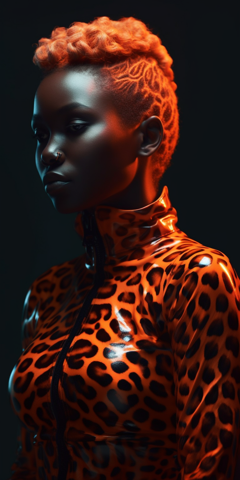 Neon Orange Leopard Print in African Slow Fashion Journey
