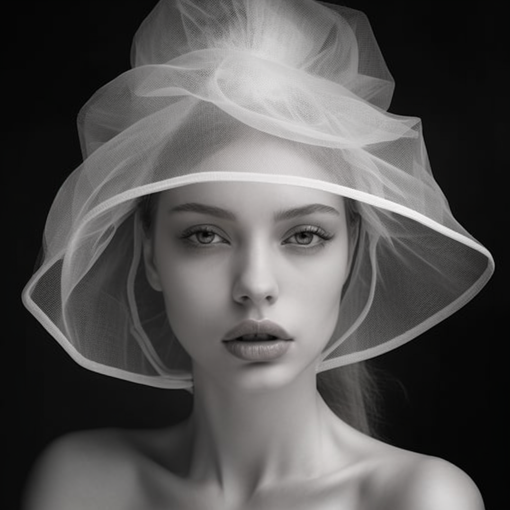 Mid-way Through Crafting Tulle and Organza Hat