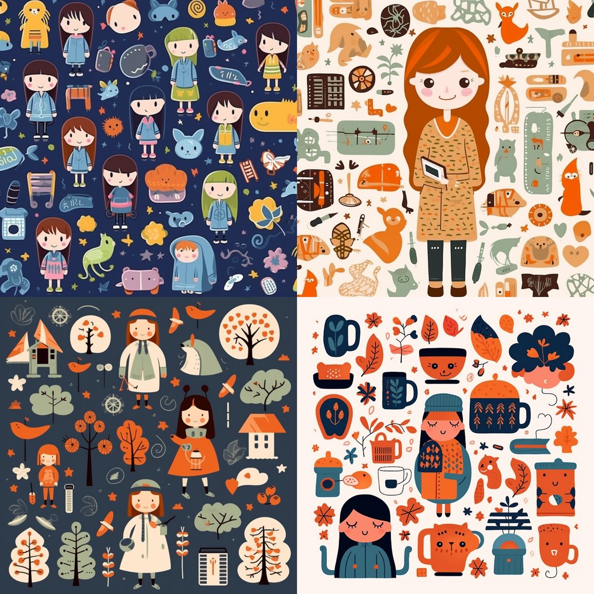 Mid-Way: Design Your Own Girly Cloth Stickers