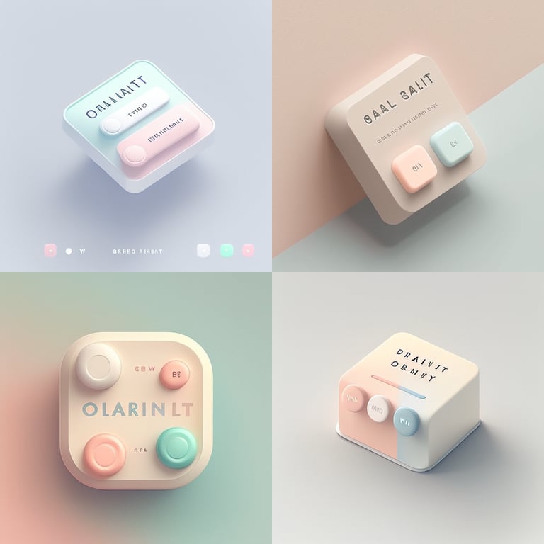 Pastel Minimalist UI/UX Design for Behance Trending Call-to-Action ...
