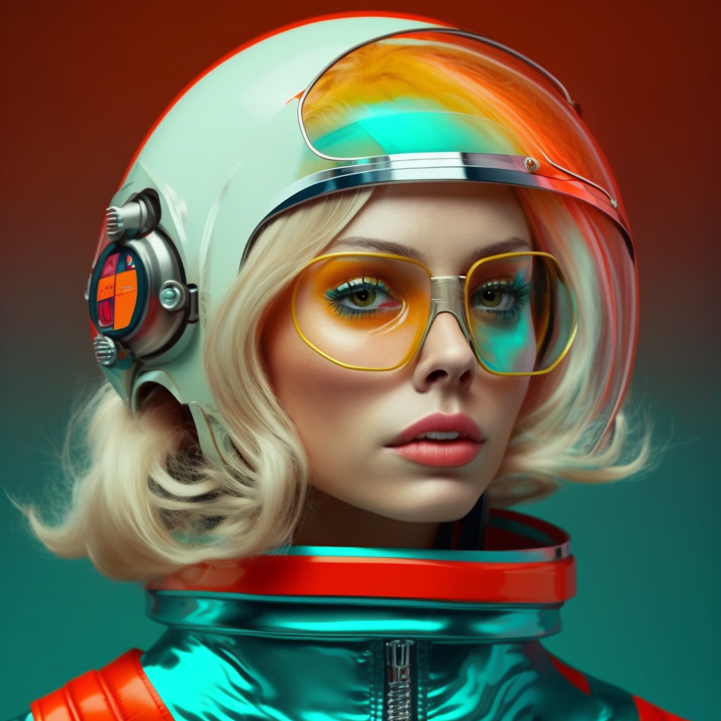 Argon Astronaut: A 60s Fashion Odyssey in Hyperrealistic 4K