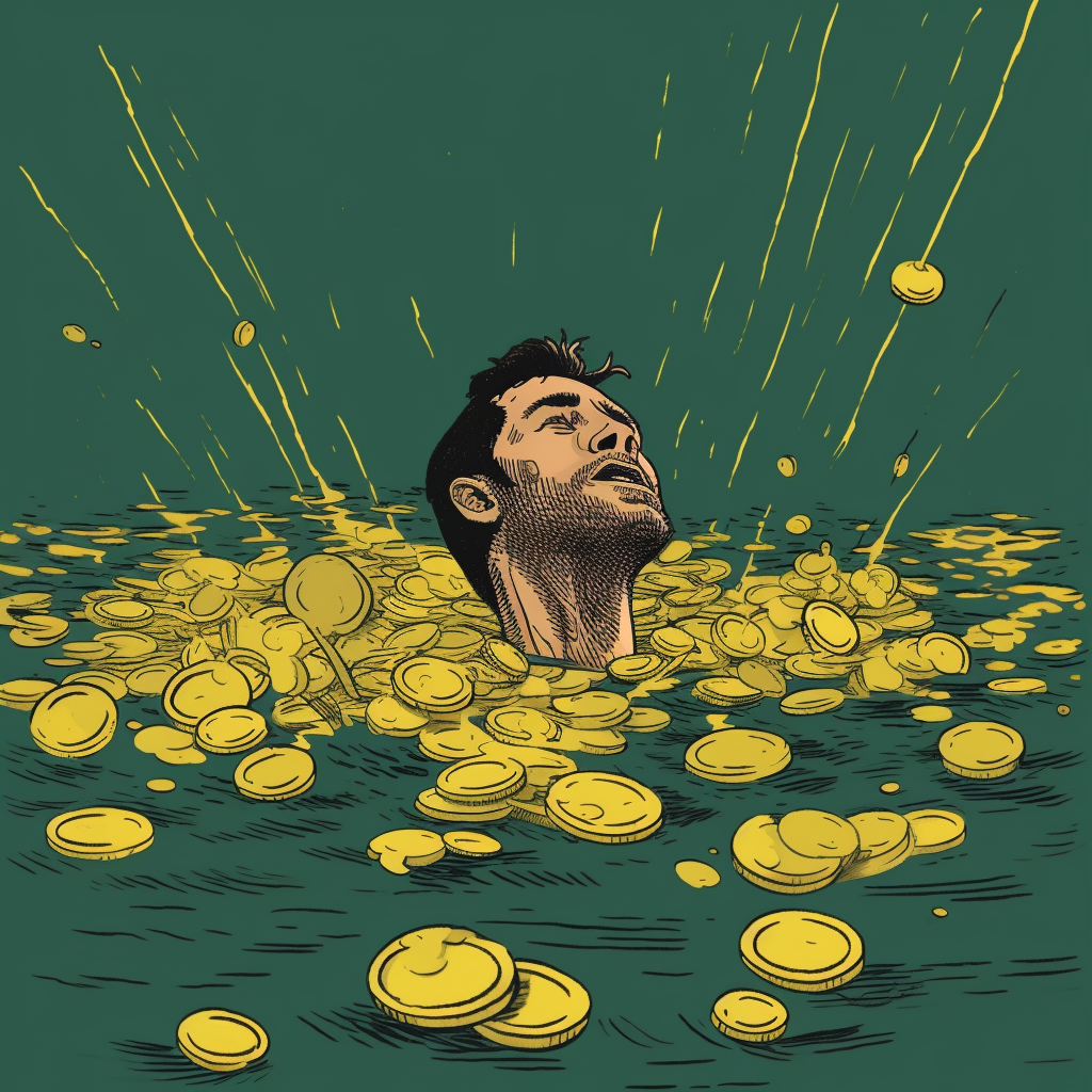 Sinking Riches: A Sunk Cost Fallacy Illustration