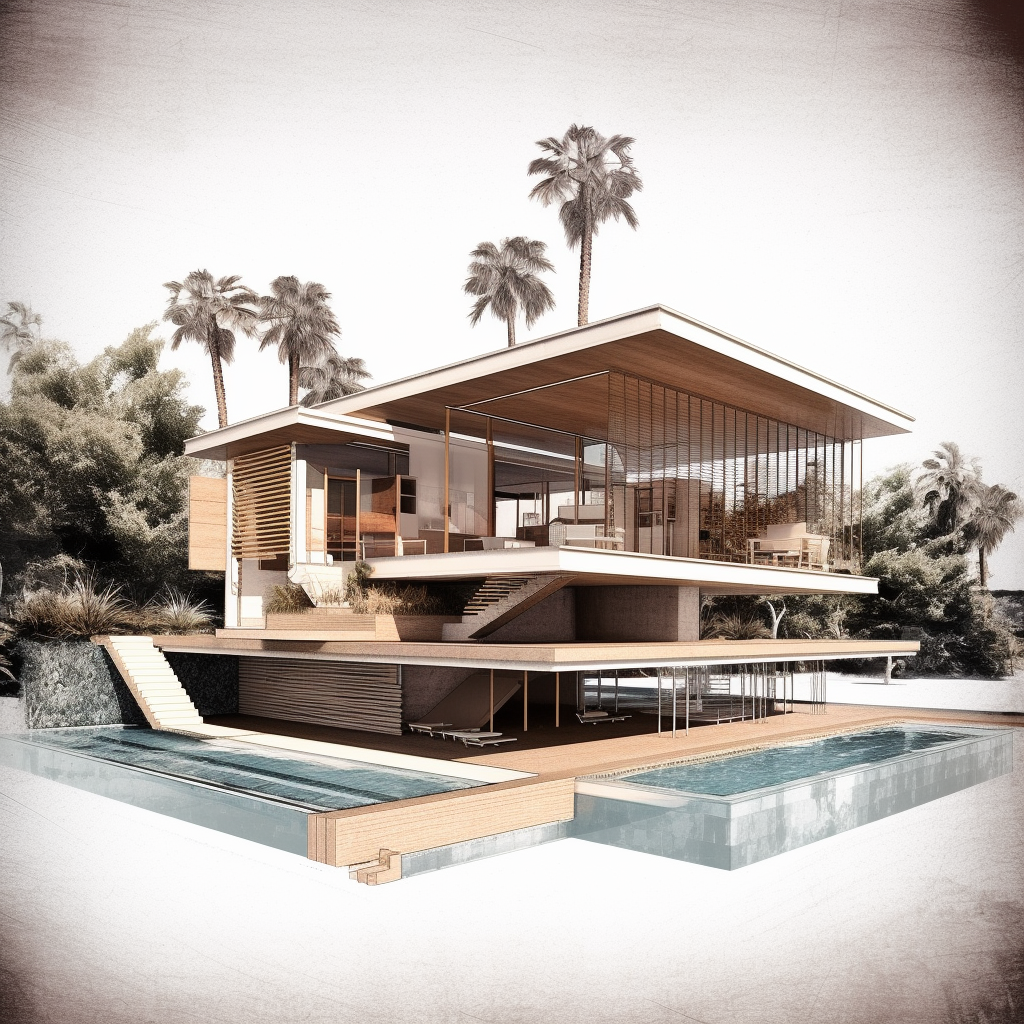 A Unique Fusion of Modernist Wood House Design in Florida