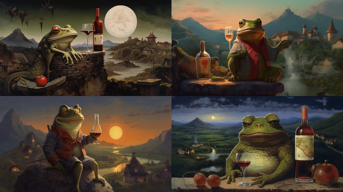 Chronicles of a Wine-guzzling Frog in an Ancient Chinese Village