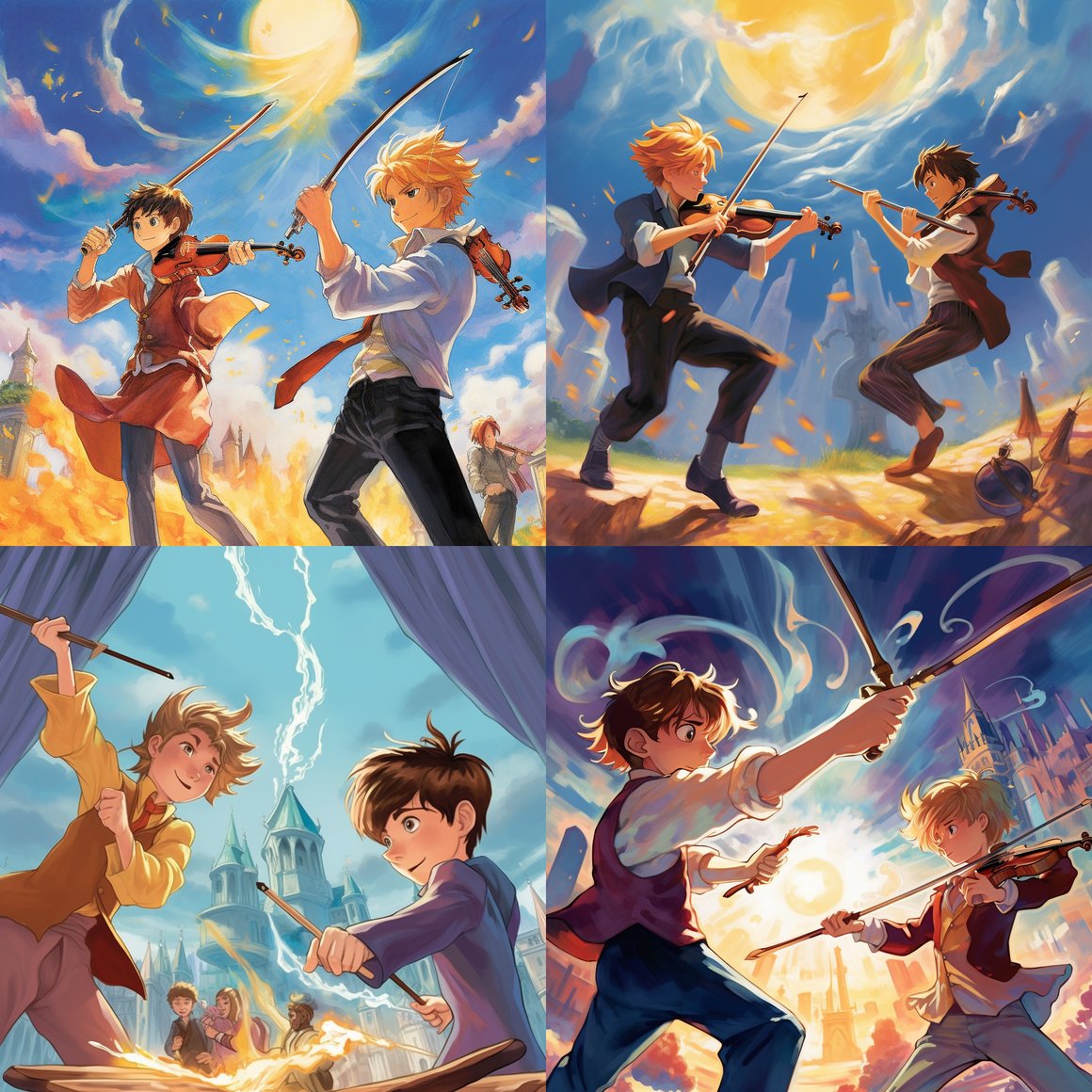 Harmony and Hue: A Musical Artistry Duel