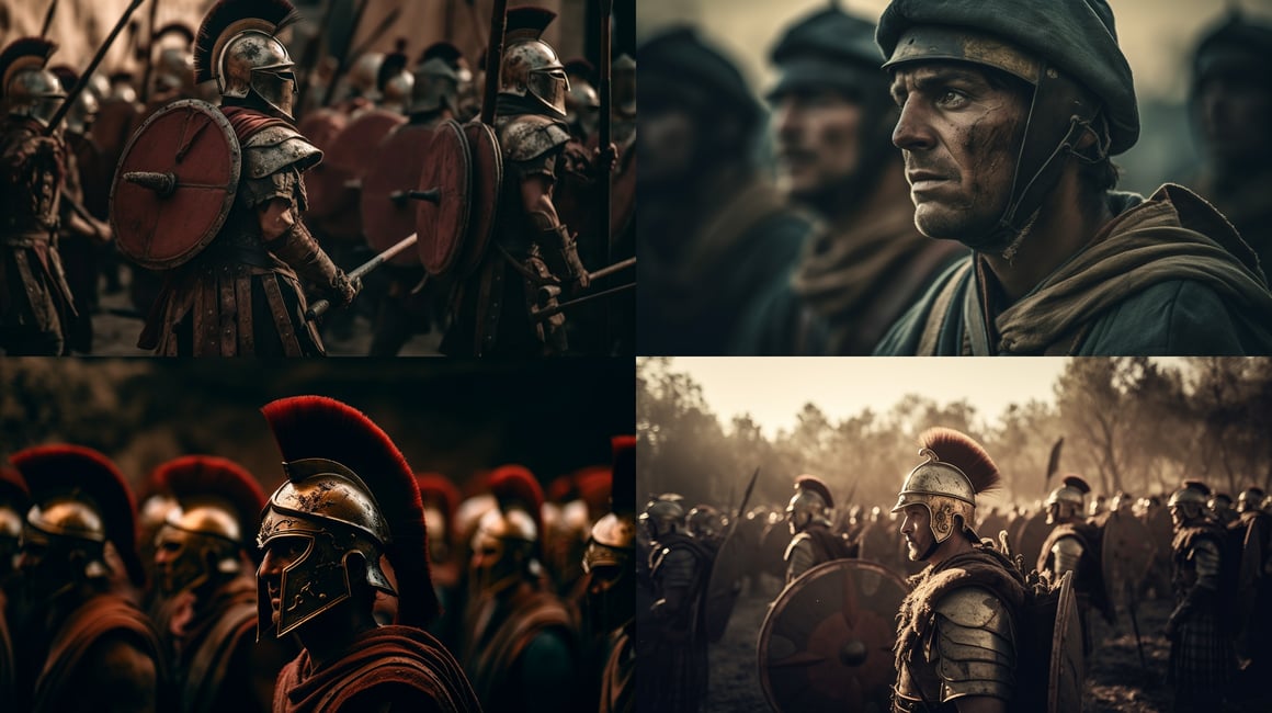 Cinematic Exploration of Ancient Roman versus Greek Warfare