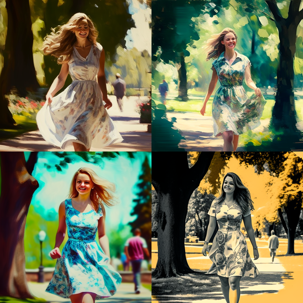 Summer Stroll: A Woman's Mid-Journey Bliss