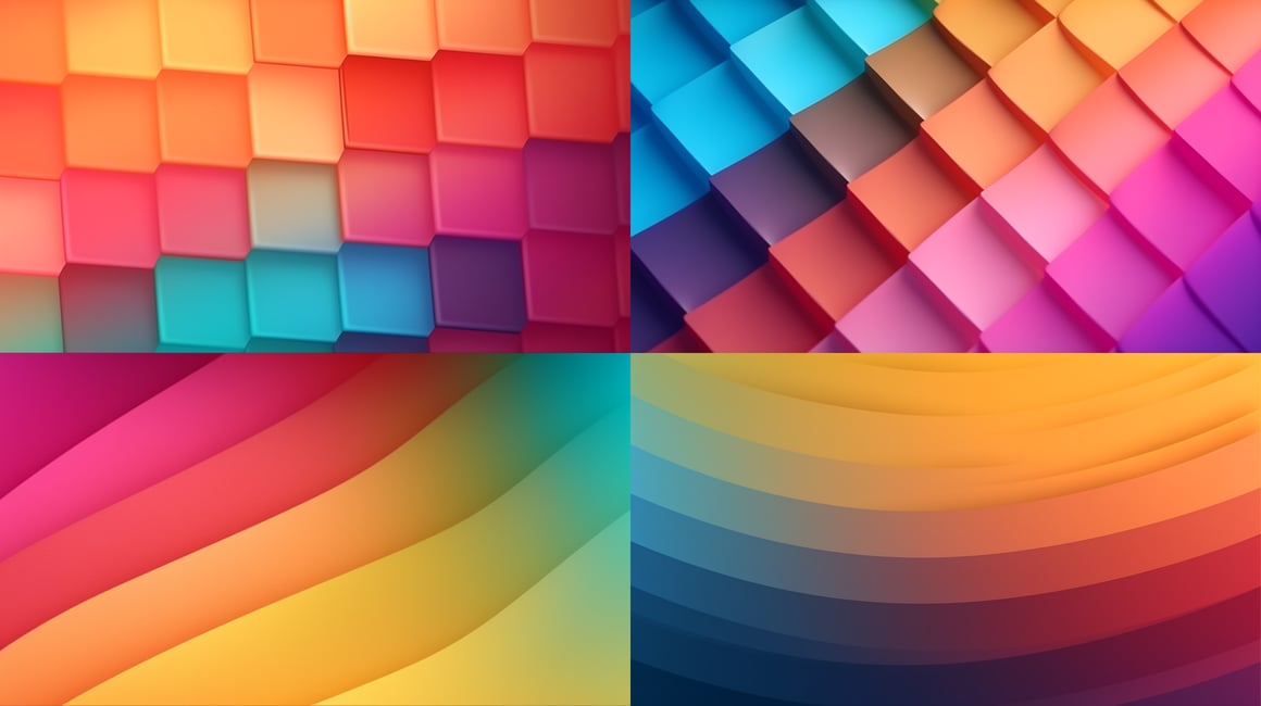 Retro Radiance: Mid-Journey Gradient Art in HD