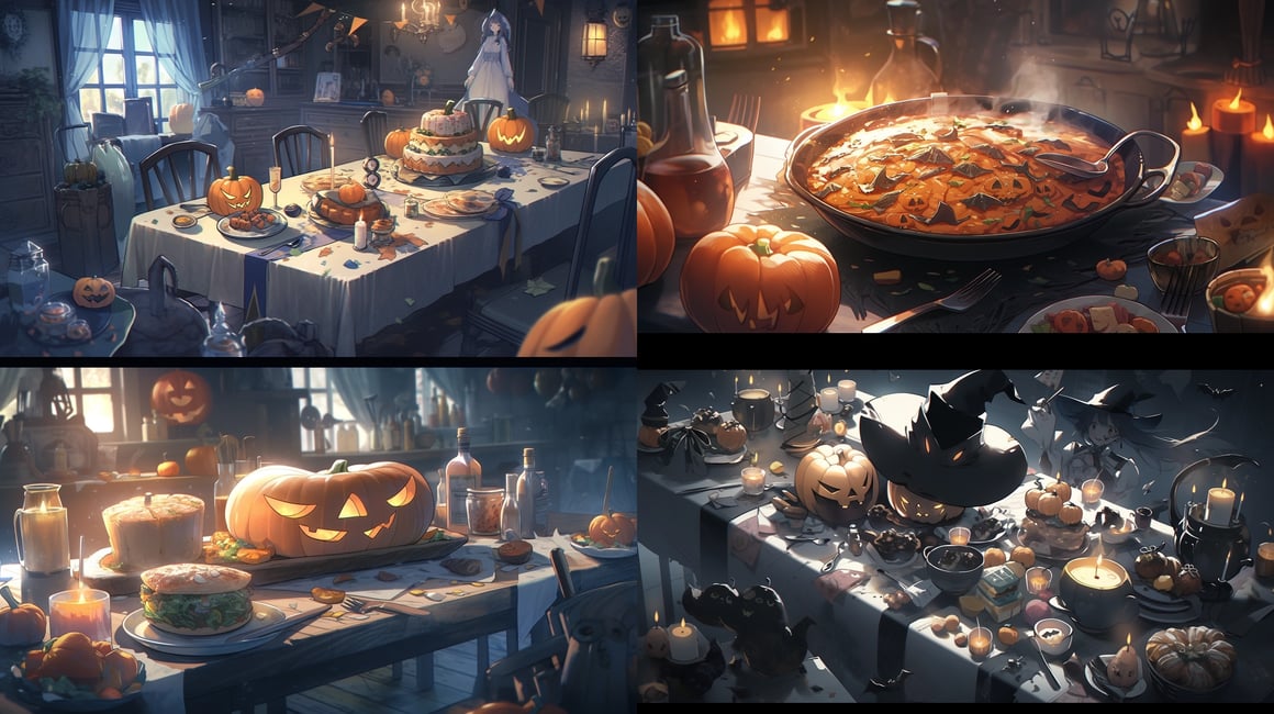 Halloween Haunt: A Cinematic Mid-Journey Point Portrait