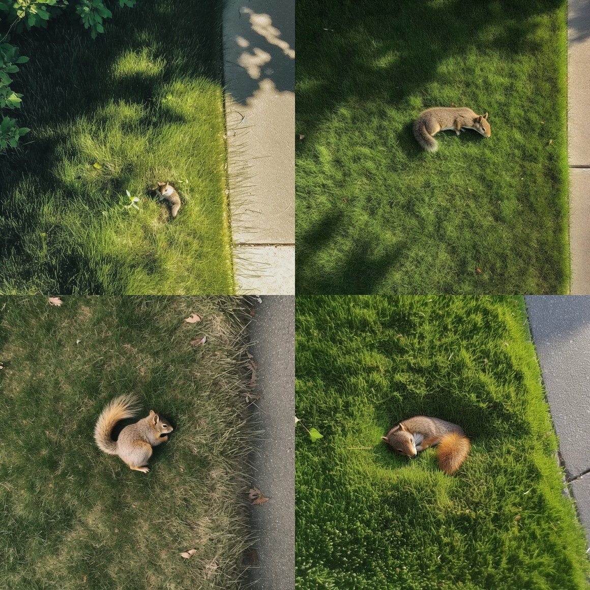 Midday Nap: A Squirrel's Pause