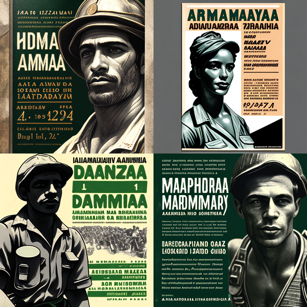 Harman da Amazônia Worker's Day Commemorative Flyer in Brazilian Portuguese