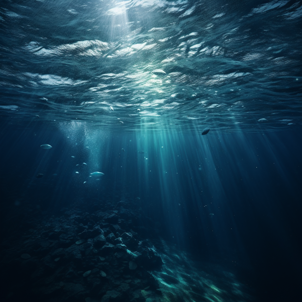 Submerged Serenity: A Mid-Ocean Voyage Photography
