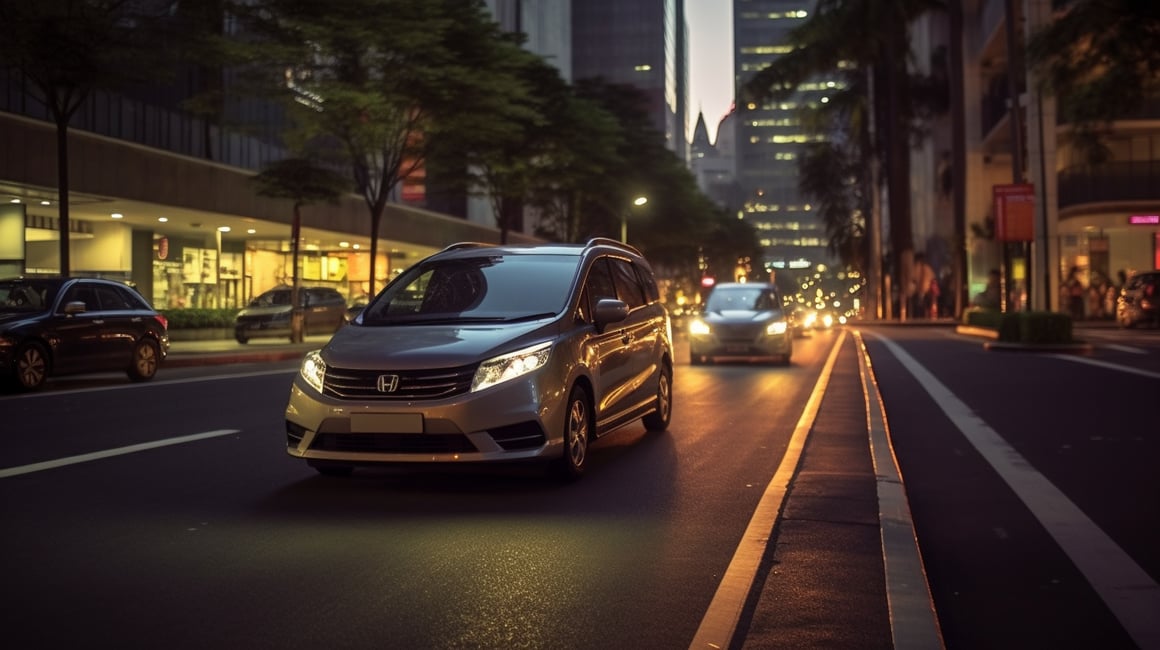 Cinematic Toyota Sports Car Journey Through Jakarta Streets