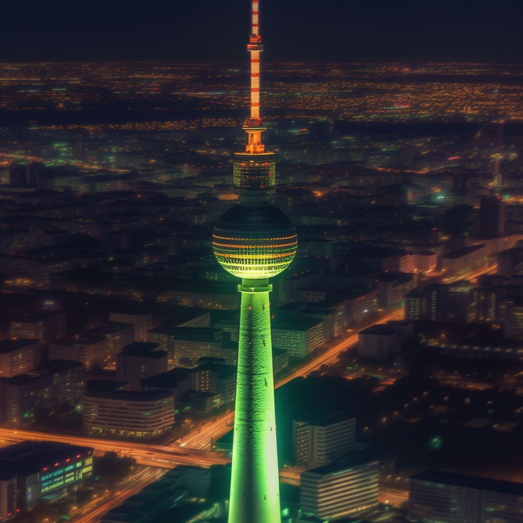 A Ultra-Detailed, Cinematic Aerial Journey of Berliner Fernsehturm