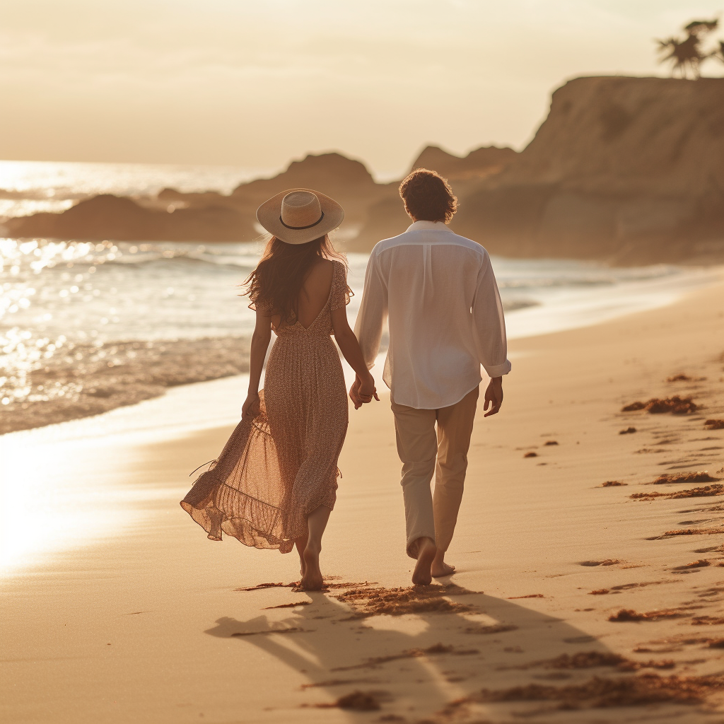 Sun-Kissed Romance: A Mid-Journey Photography Prompt