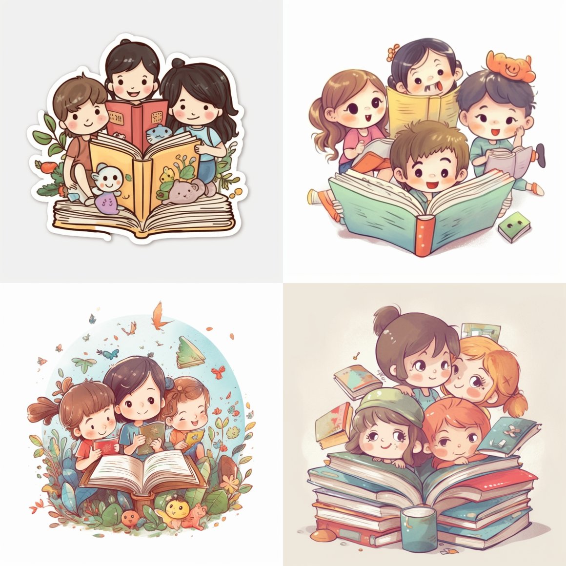 Children's Sticker Design Concept