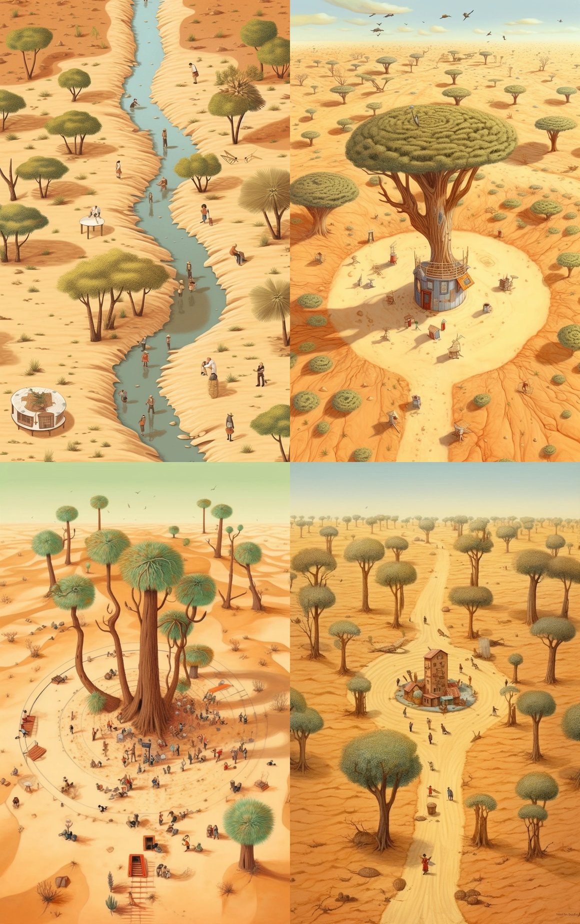 Sundial Trees: An Illustrated Mid-Journey Journal