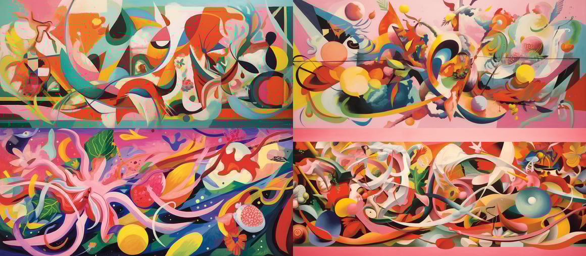 Neo-Expressionist Chaos: Lobsters and Broken Eggs