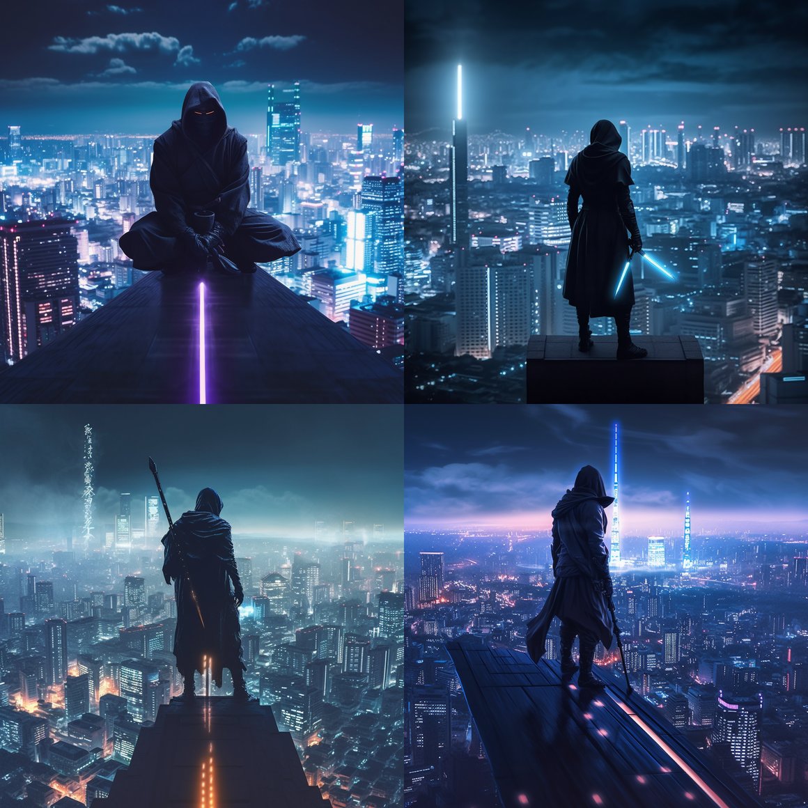 Neon Samurai: Tokyo Skyscraper Showdown