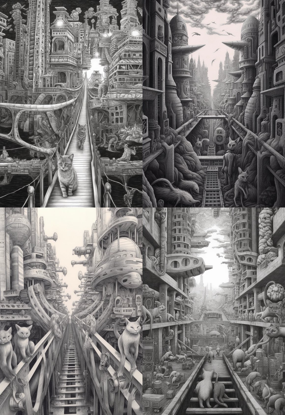 A Trans-dimensional Artistic Exploration