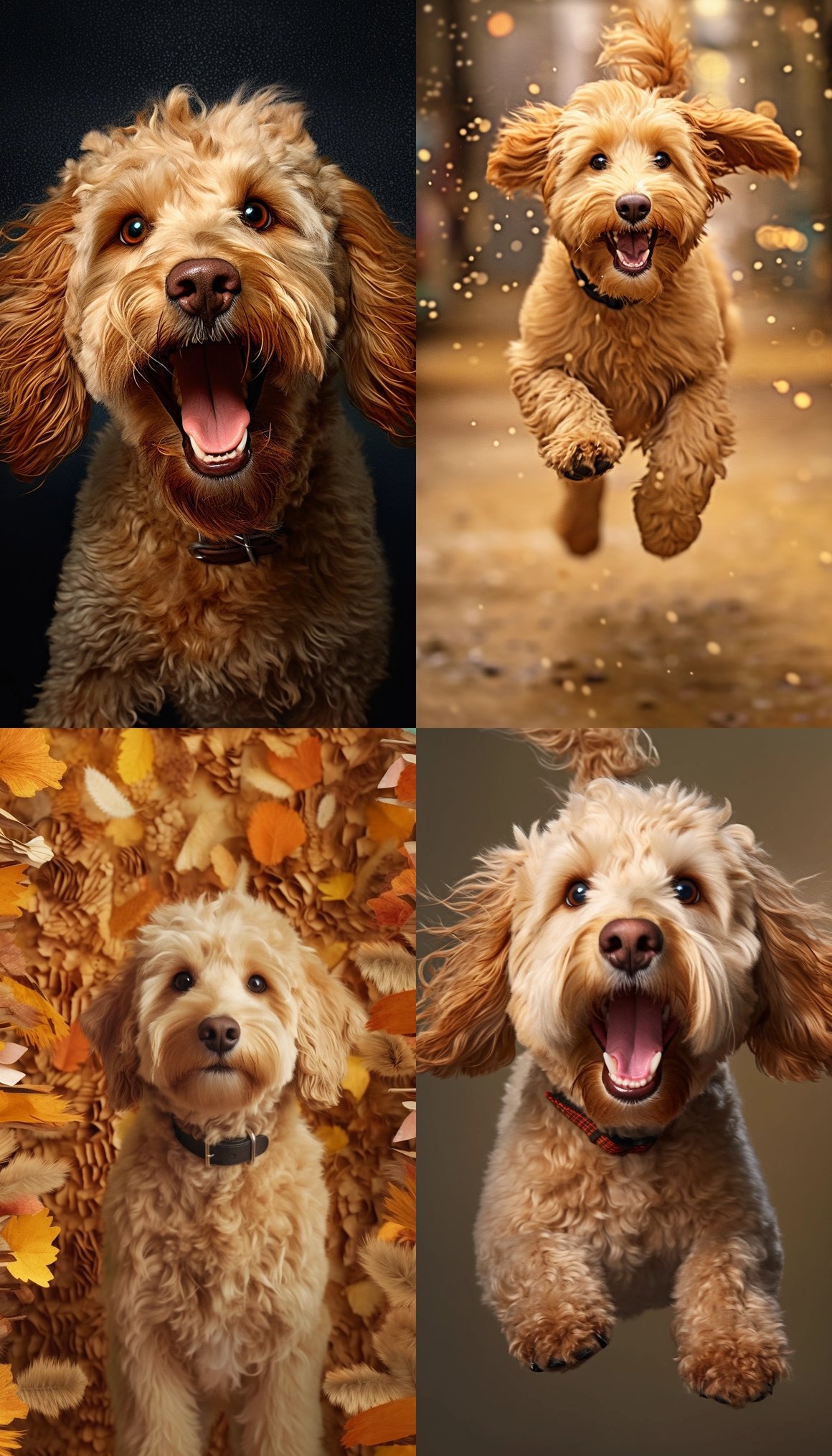 Detailed Golden Doodle Fashion Shots