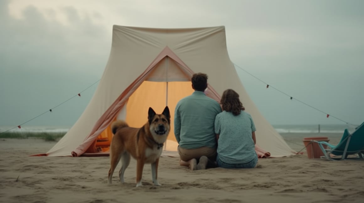 Summer Beach Cinema: A Couple's Mid-Journey Interlude