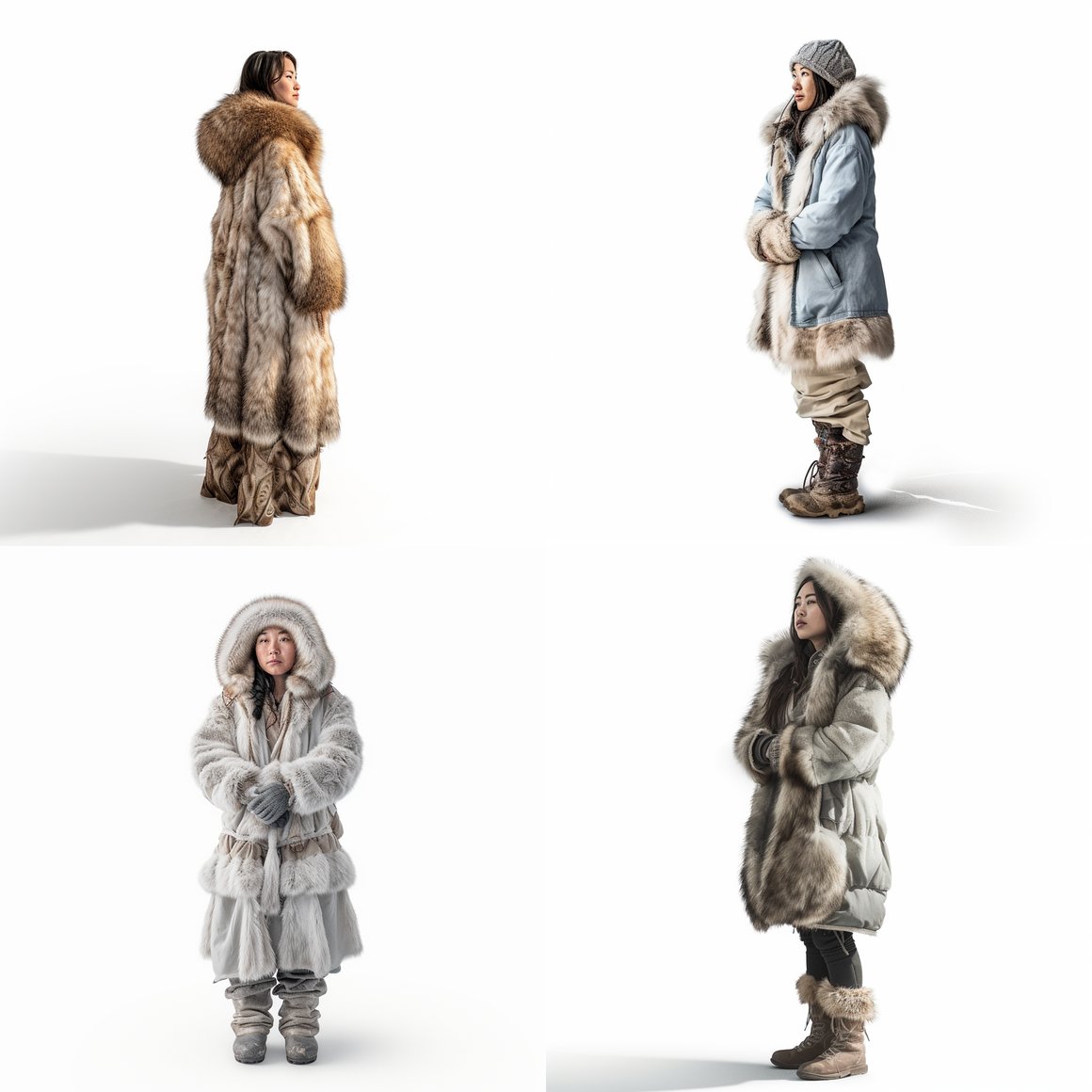 Arctic Serenity: A Mid-Journey Portrait of an Eskimo Woman