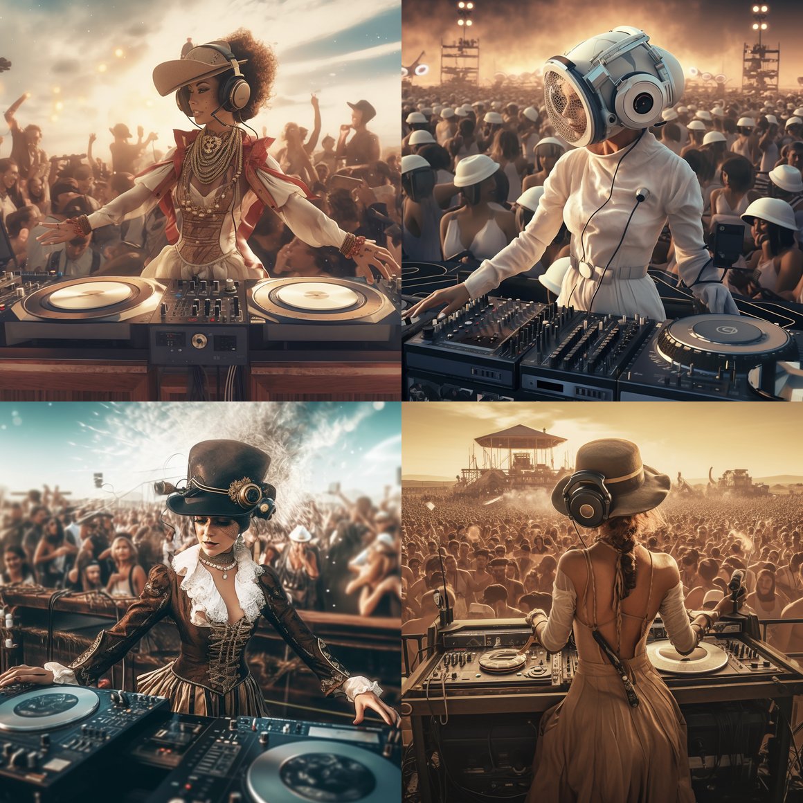 Retro-Futuristic DJ Extravaganza