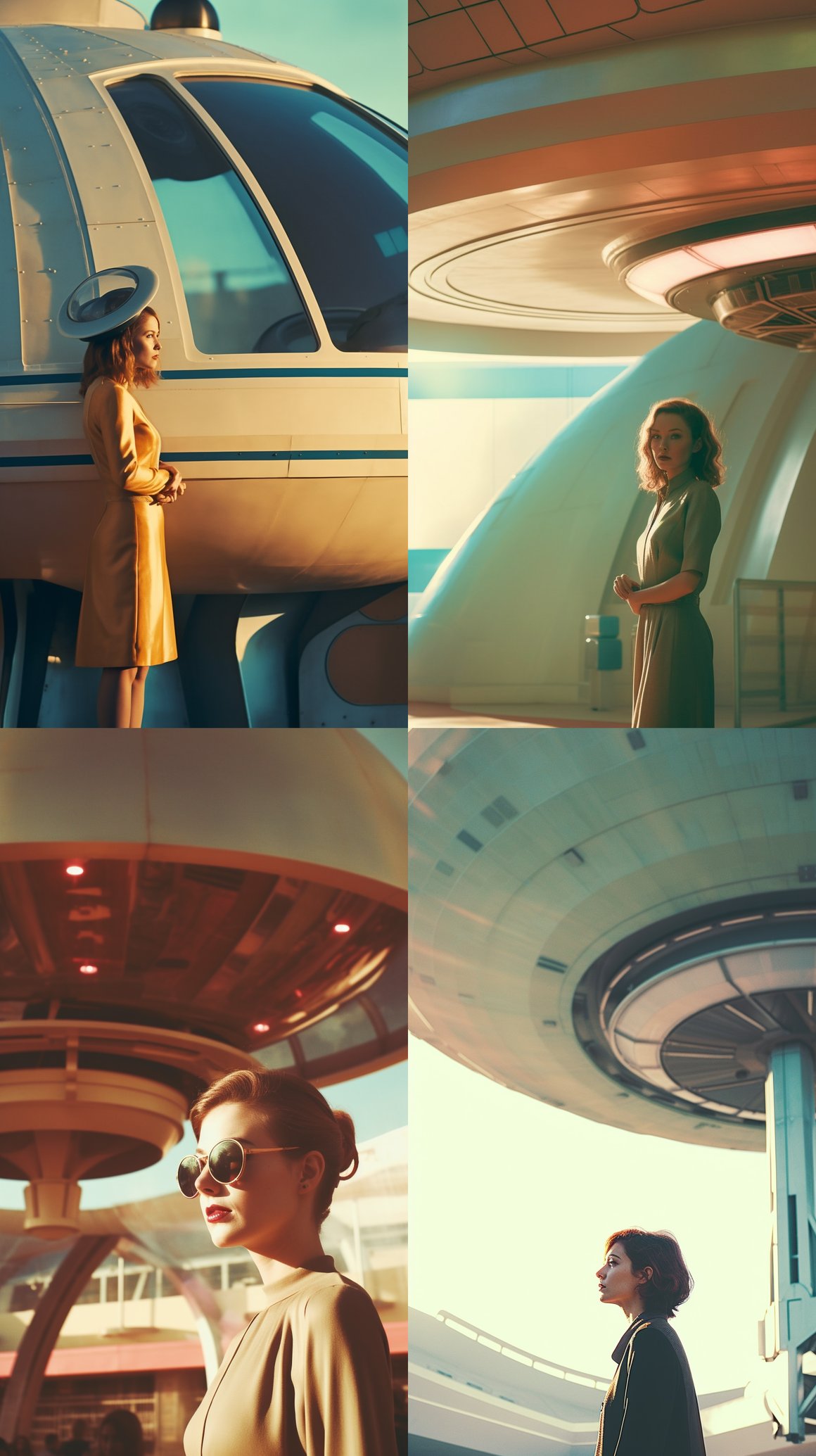 Retrofuturistic Space Voyage: A Woman's Unseen Journey