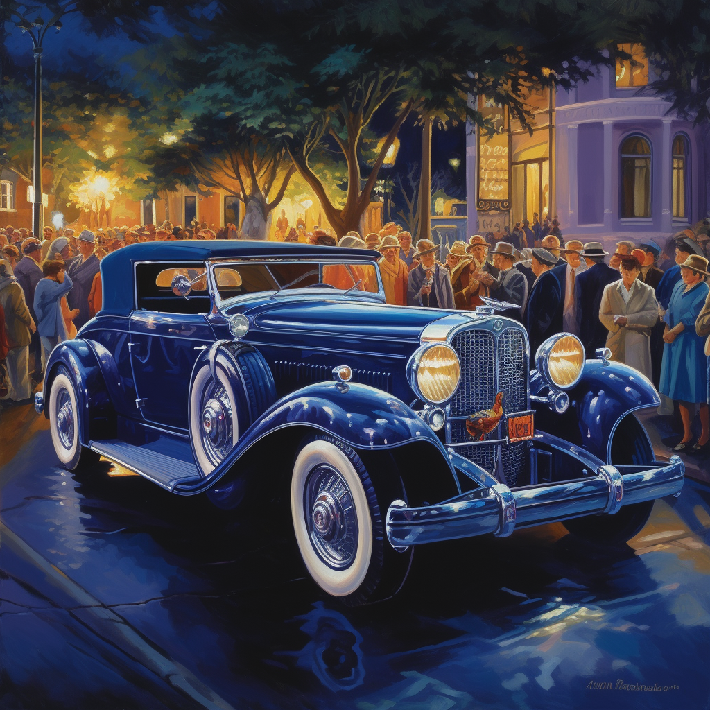 Classic Radiance: A Midnight Blue Journey
