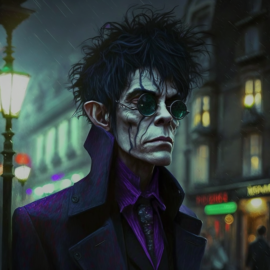 A Tim Burton-inspired Portrayal of Murdoc Niccals