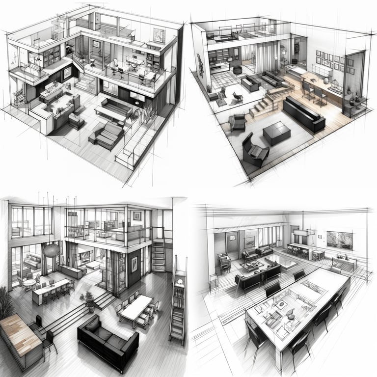 An Orthographic Interior Design Journey Prompt | NeoPrompt