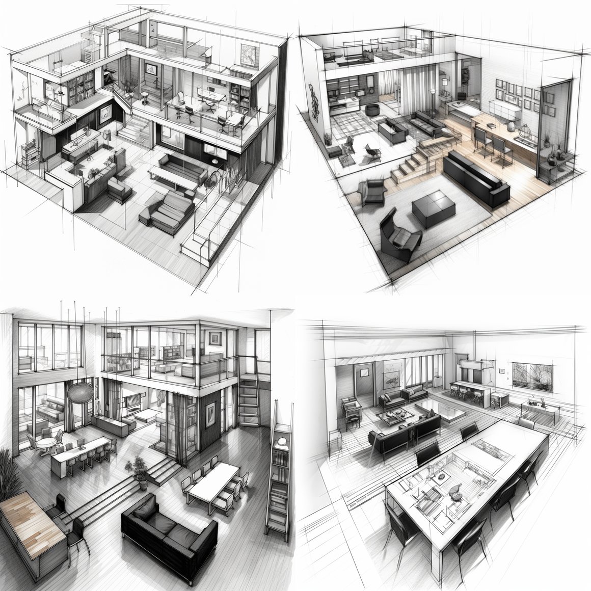 An Orthographic Interior Design Journey