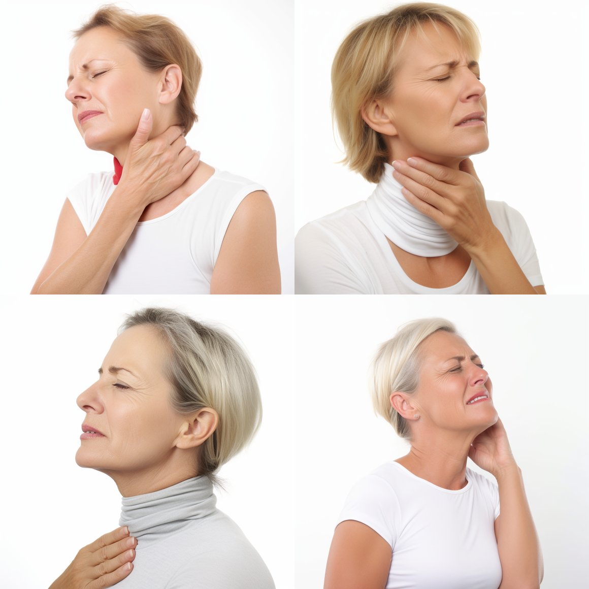 Middle-aged Woman Experience Neck Pain Version 5