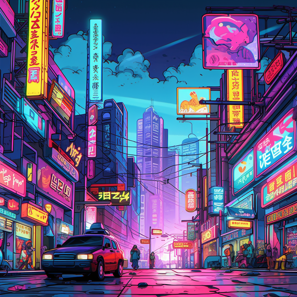 Retro Anime Odyssey: Neon Metropolis
