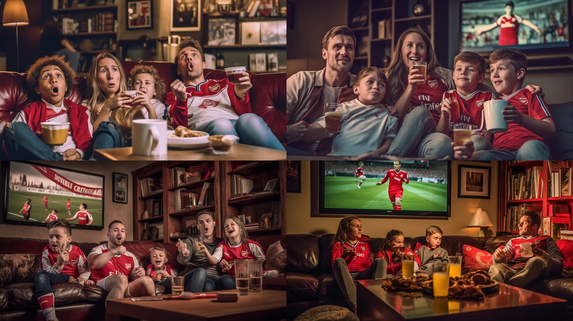 Arsenal Soccer Family Watch Party Photo Session
