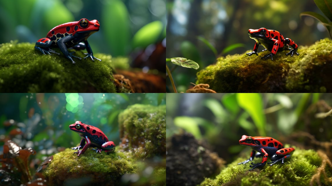 Capturing the Poison Dart Frog in Brazilian Rainforest Prompt | NeoPrompt