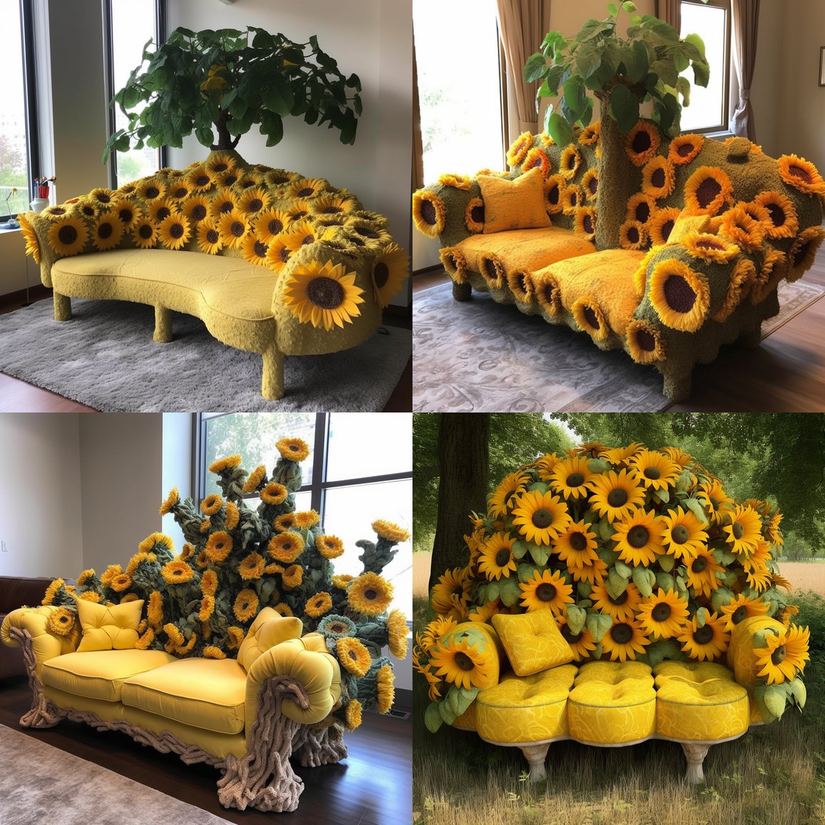 Sunflower Dreams: Mid-Journey Pause