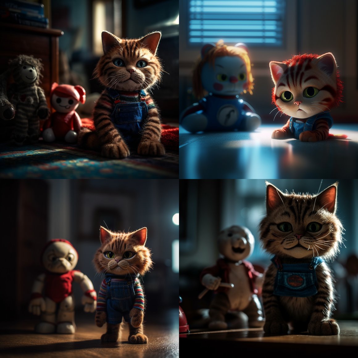 Haunted Doll Encounter: Cat vs Chucky in an Epic Clash