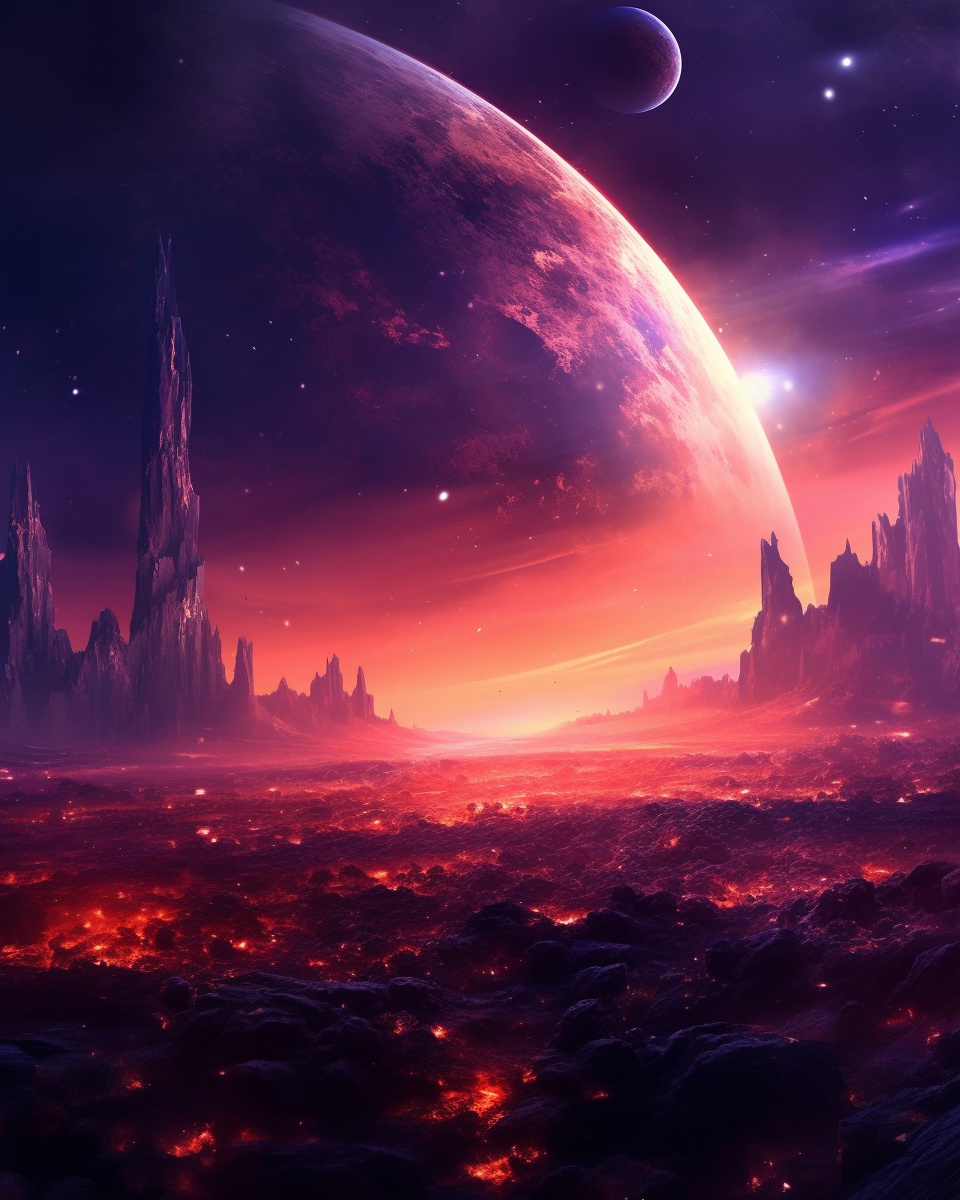 Sunset in Interstellar Voyage: 4k Ultra HD Prompt | NeoPrompt