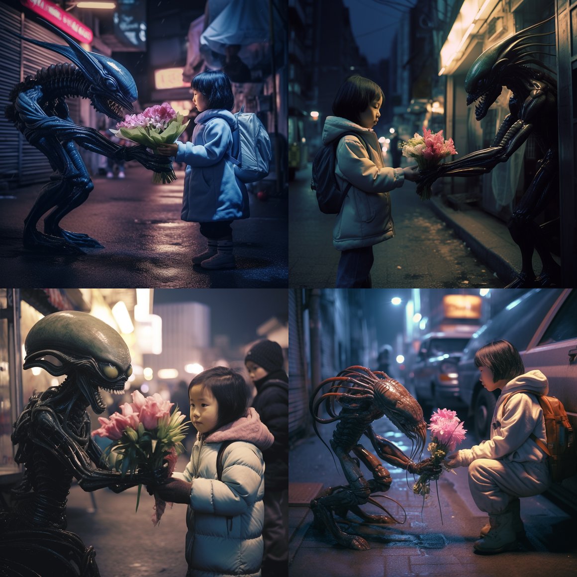 Neon Nights: Alien Encounter through the Lens